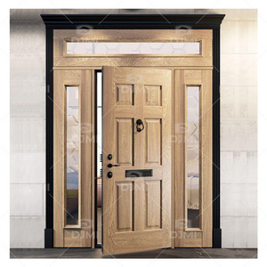 Latest Design Wooden Single Main Door Design Market Flush Wooden Main Door Lock Set Solid Wood Front Main Door Carving