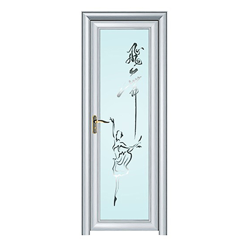 China supplier aluminum doors for toilet factory price aluminum bathroom door