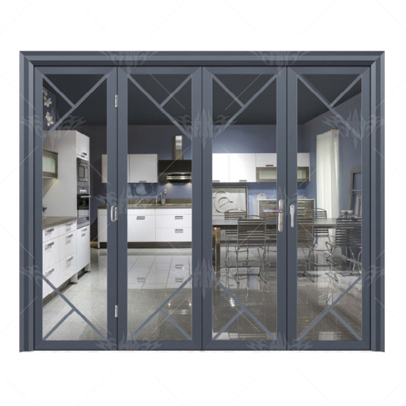 Super Quality Hot-sale Exterior Aluminum Foldable Sliding Glass doors With Tempered Glass