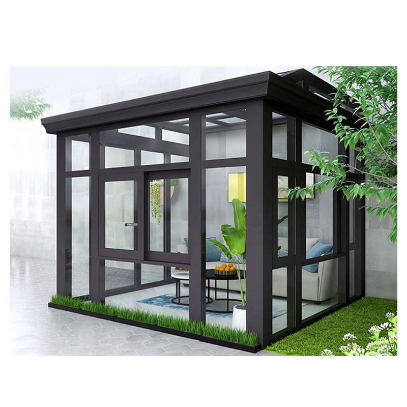 2022 new Designfactory Customized Construction Aluminum Panels Glass Houses Modern Glass sunroom glass roof sun room