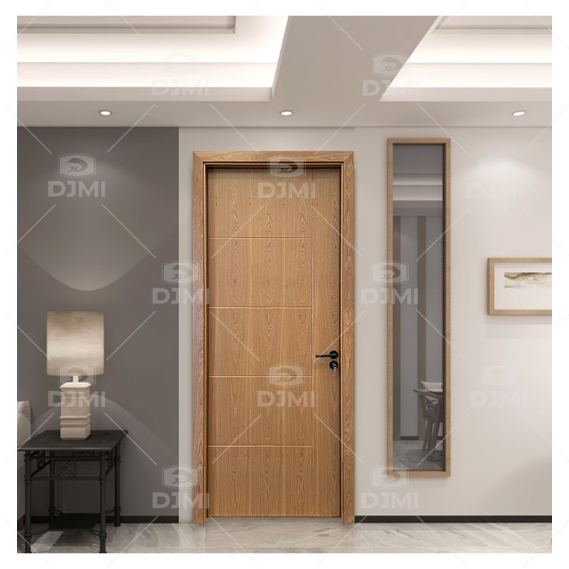 High Quality Custom Interior Wood Door Bedroom  Modern Design Painting Finish Veneer Wooden Plywood Door