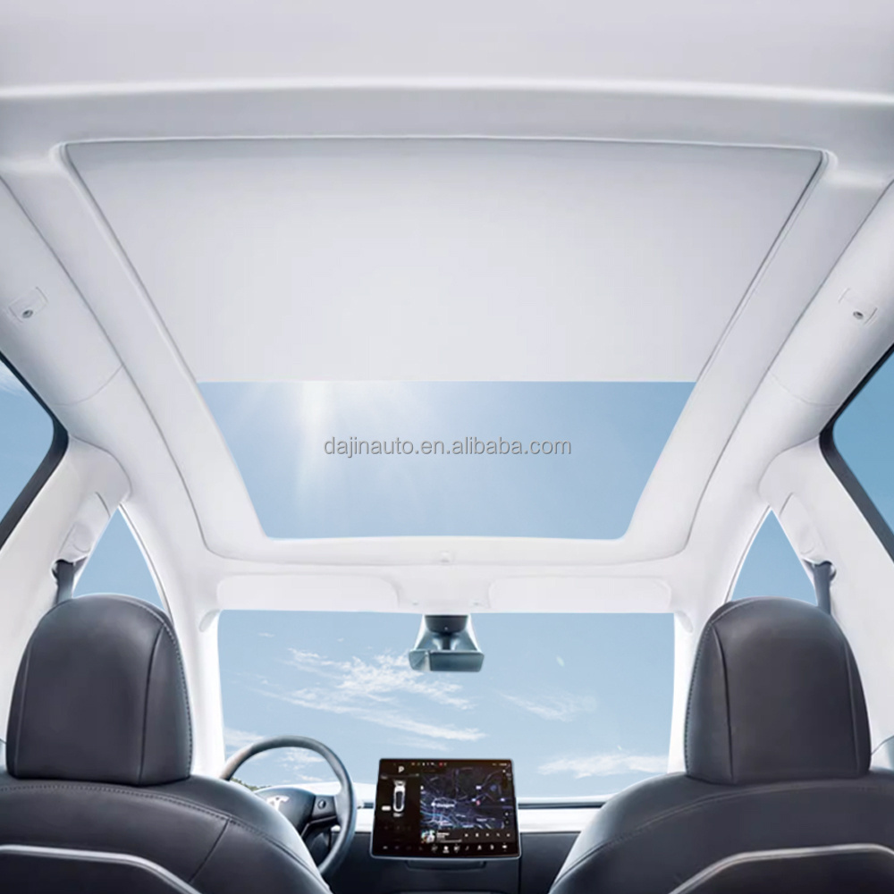 High-quality Durable Lightweight car window sunshade Protection Roof Mesh Shade For tesla model Y