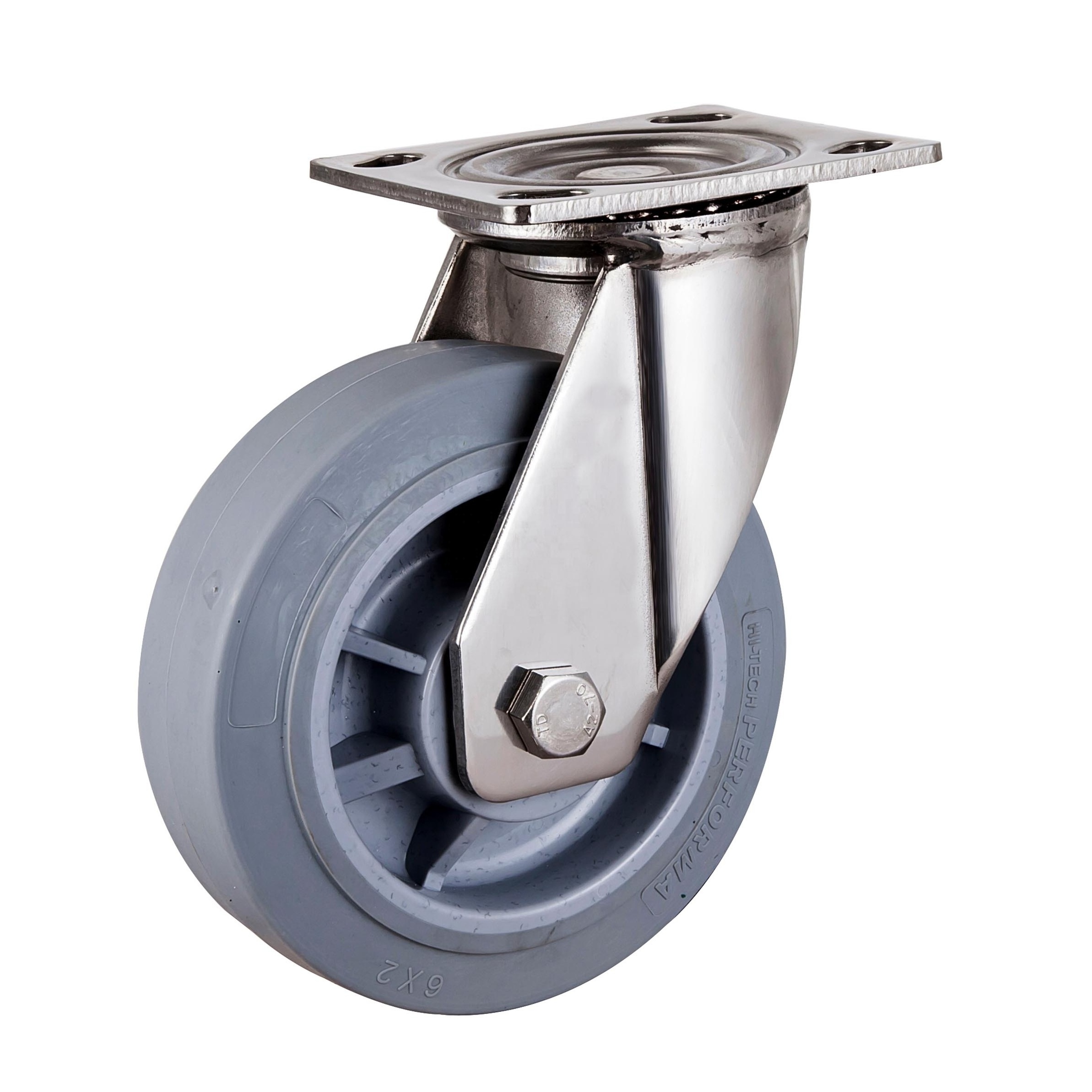 OEM Service Customized Thermoplastic Rubber Waterproof Caster 300kgs Stainless Steel 6 Inch Casters and Wheels