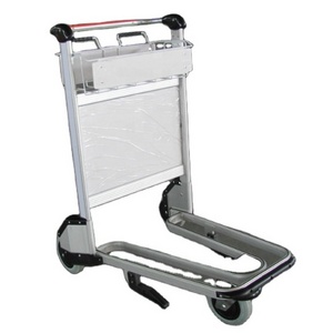 Running Smoothly Noiseless Aluminum Alloy Luggage Baggage Airport Trolley Cart with Hand Automatic Brake