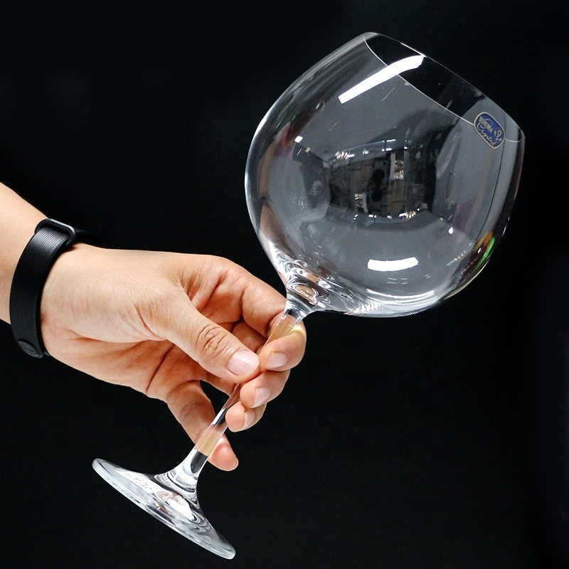 High quality Handmade Lead Free Crystal Glass Clear Wine Glass Drinking Red Wine Glass Goblet