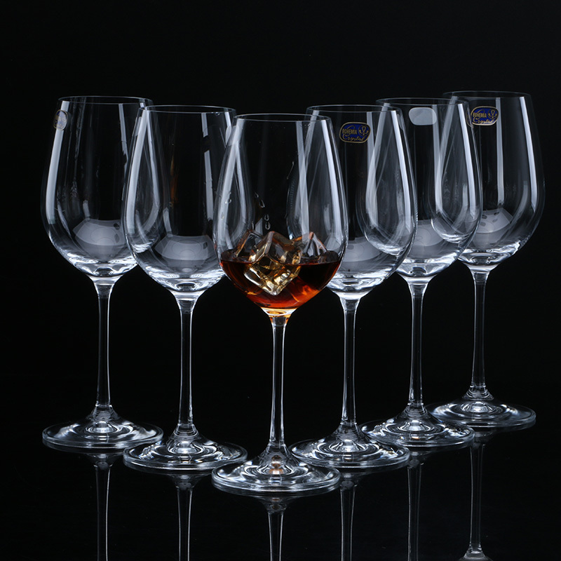 wholesale cheap stock 450ML high quality wedding gift clear crystal wine glass