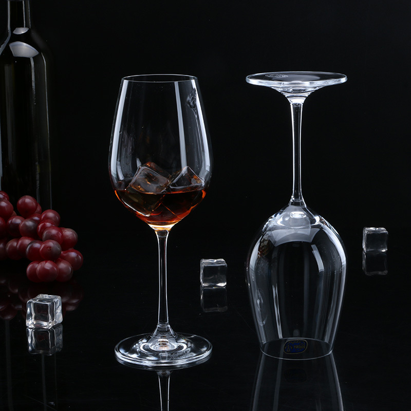 wholesale cheap stock 450ML high quality wedding gift clear crystal wine glass