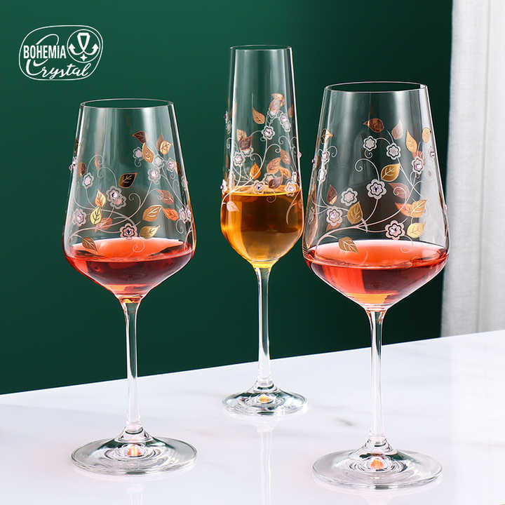 New Design 450ml red wine crystal cup Famous Novelty Luxury Crystal Wine Glasses for home or hotel decoration