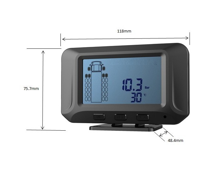 6 To 26 Tires Truck Tire Pressure Monitoring Internal Digital 433.92 Mhz Truck Bus Tyre Monitor Pressure Sensor TPMS