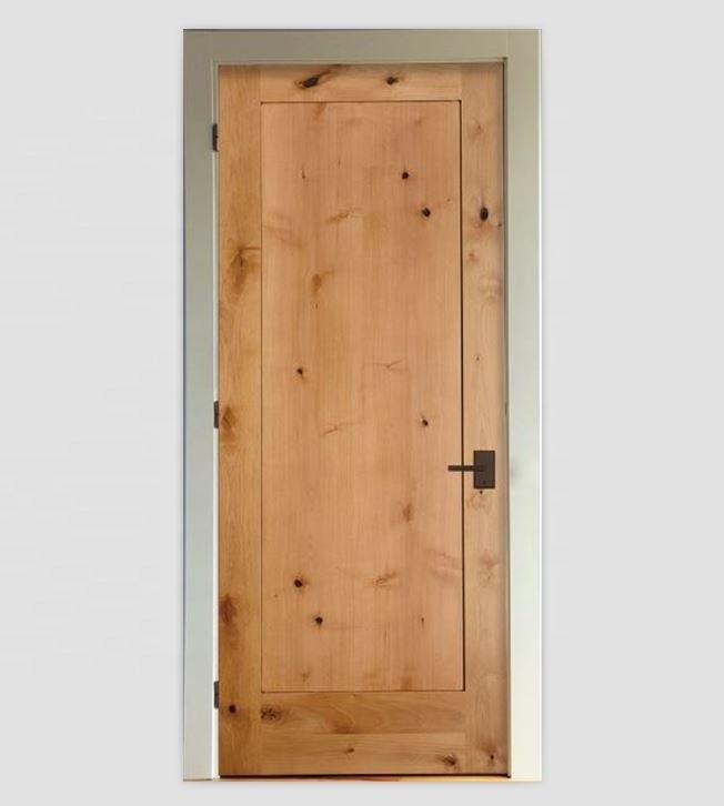 American shaker style knotty alder wood doors living room doors with jamb and casing