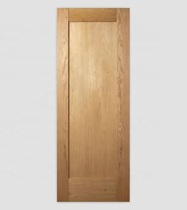 Oak wood veneer shaker style hotel room doors with magnetic lock