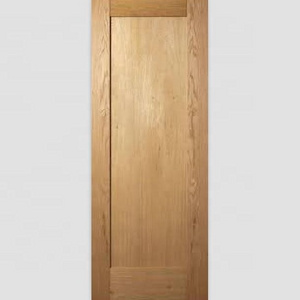 Oak wood veneer shaker style hotel room doors with magnetic lock