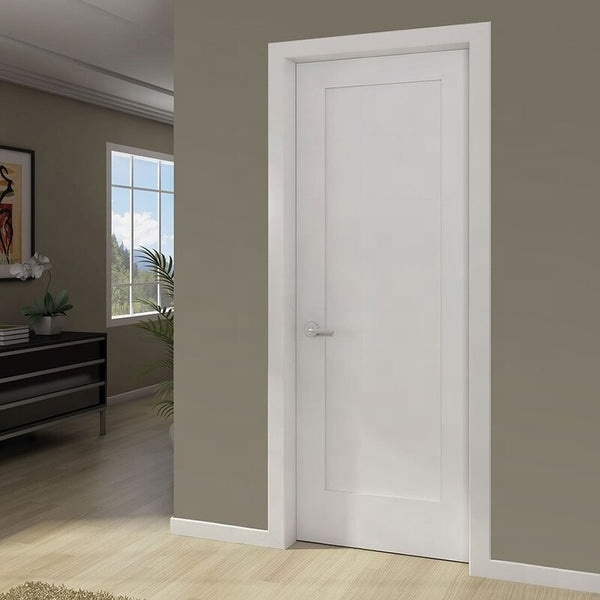 1 panel shaker style white color 24 inch wood doors for room