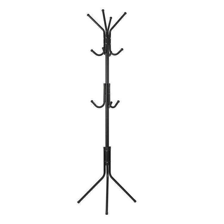 China Supplier Floor Coat Rack Metal Single Pole Vertical Hanger Metal Living Room Coat Rack