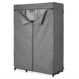 Cloth COVER ONLY for Double Rod Wardrobe Closet with Heavy Duty Zipper