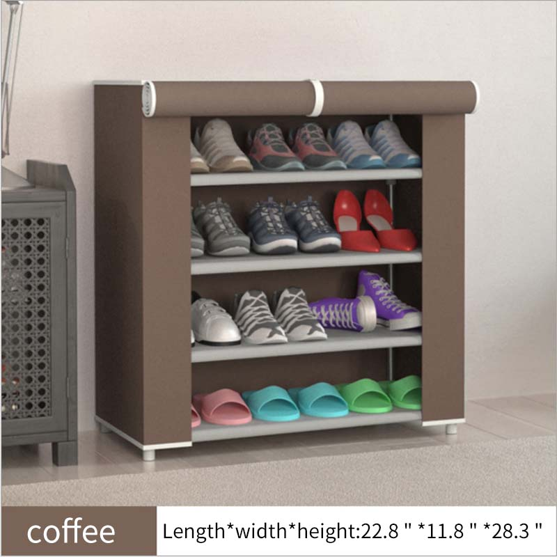 40 Pairs Non-woven Fabric Shoe Tower Organizer Cabinet, Stackable Shoe Rack Storage Shelves