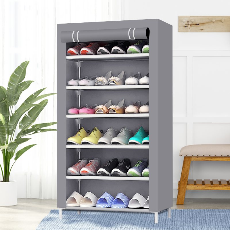 40 Pairs Non-woven Fabric Shoe Tower Organizer Cabinet, Stackable Shoe Rack Storage Shelves