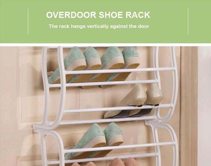 Sufficient Stock Low Moq 36 Pair Over Door Hanging Shoe Rack 12 Tier Shelf Organiser Storage Stand