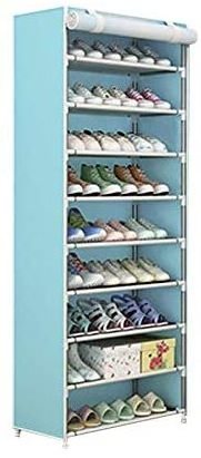 10-Tiers Shoe Organizer Shoe Rack Shoe Tower Shelves With Cover