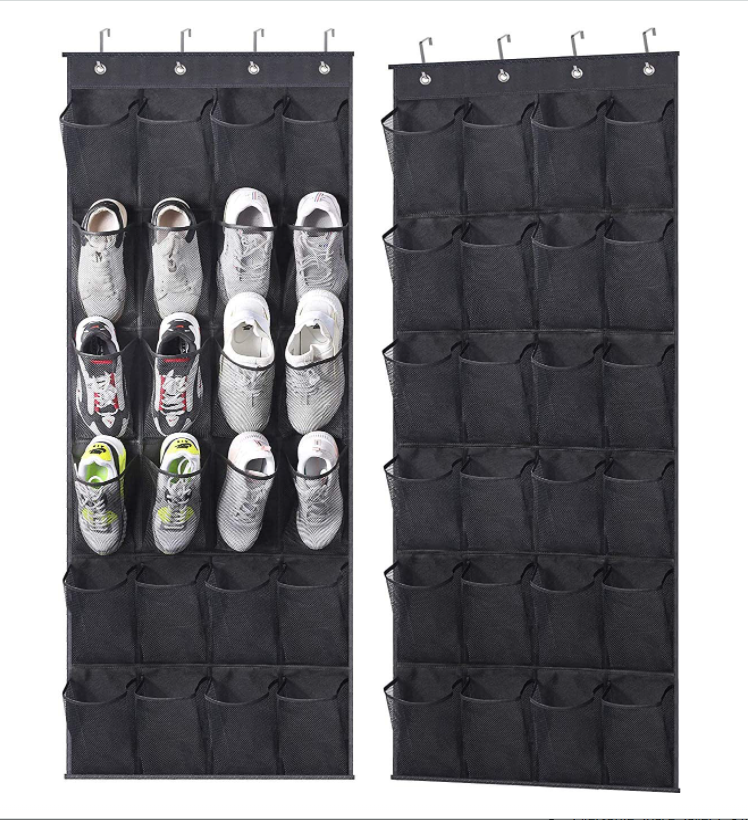 Behind door Shoe Space saving over Door Hanging shoes bag Wall Bag Storage Closet Holder