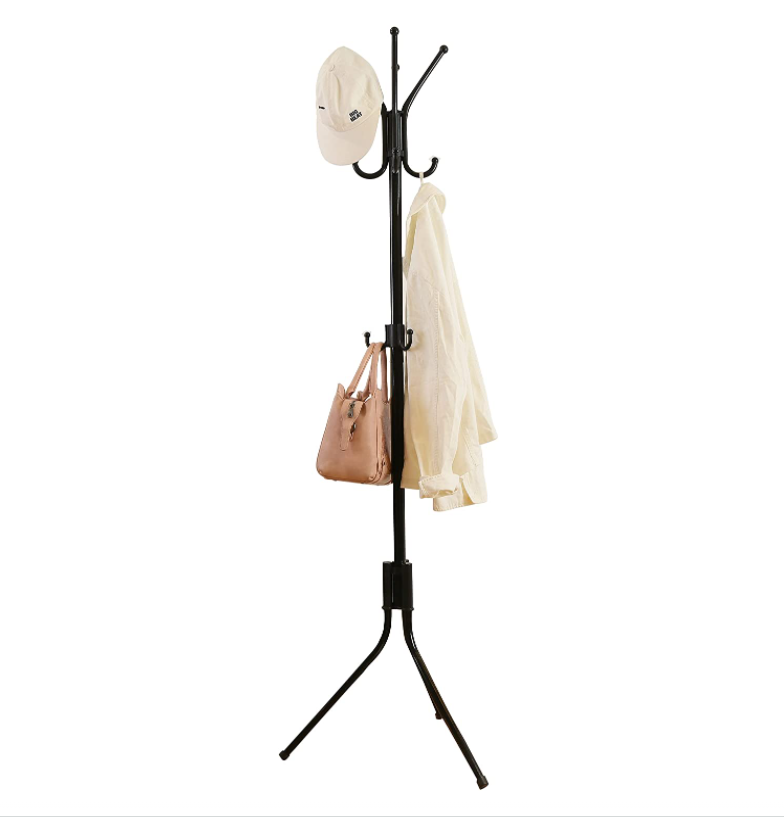 Tree standing metal Coat Rack stand Heavy Duty Hooks Hanger Rack for Coats, Bags, Scarves, Towels and Umbrella