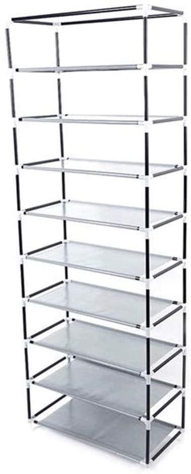 Freestanding shoe rack with dustproof non-woven cover 9-layer shoe cabinet storage rack shoe cabinet tower