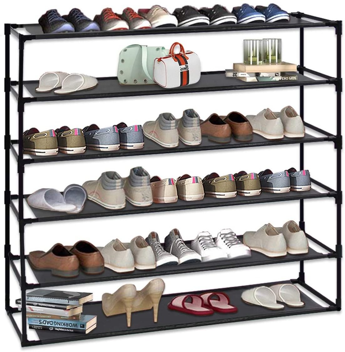 6-storey dormitory small mini bedroom metal special clearance sale strong and durable shoe rack shoe cabinet