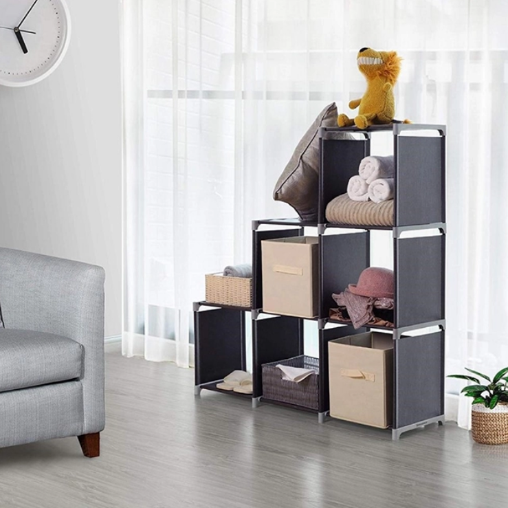 Factory Directly Storage Racks Shelving Units 9 Cubes Book Shelf Storage Stands And Racks