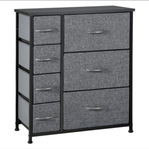 Home Storage Organizer Customized Modern Fabric Cloth Underwear Cabinet Dresser Storage Tower with 7 Drawers