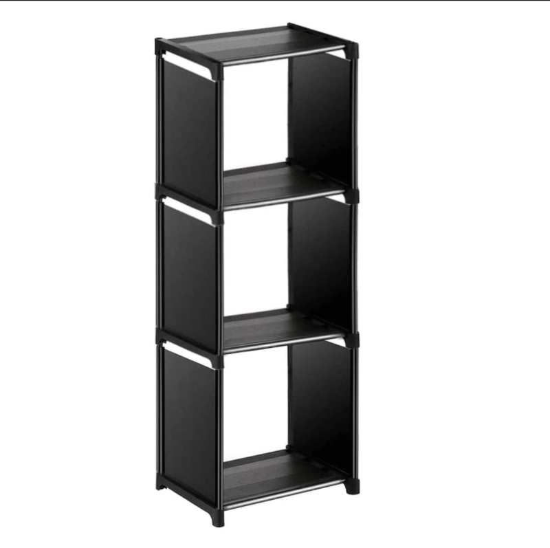 New Updated Book Shelves 3 Tier Portable Storage Clothes Wall Book Shelves For Living Room