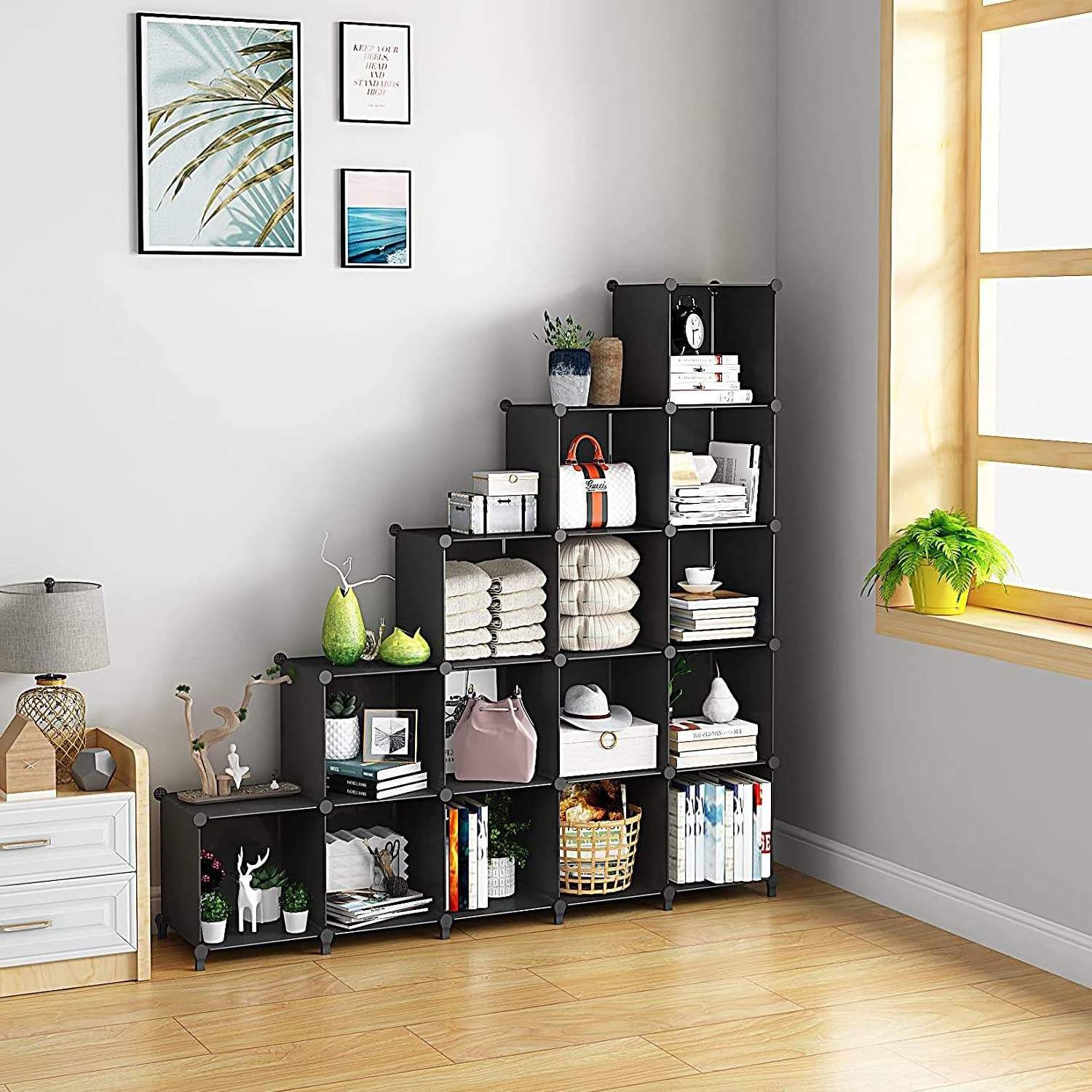 Wholesale Price Rack Cube Storage Box Diy Closet Modular Plastic Storage Racks And Shelves