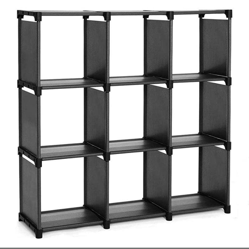 Children's bookshelf 9 cubic bookshelf DIY finishing bookshelf, suitable for bedroom, classroom and office