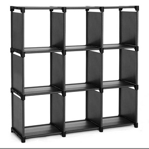 Children's bookshelf 9 cubic bookshelf DIY finishing bookshelf, suitable for bedroom, classroom and office