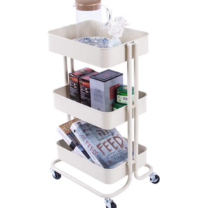 Manufacturers Selling Movable Steel Kitchen & Home Organizer 3 Tiers Serving Rolling Storage Cart Kitchen Trolley Rack.