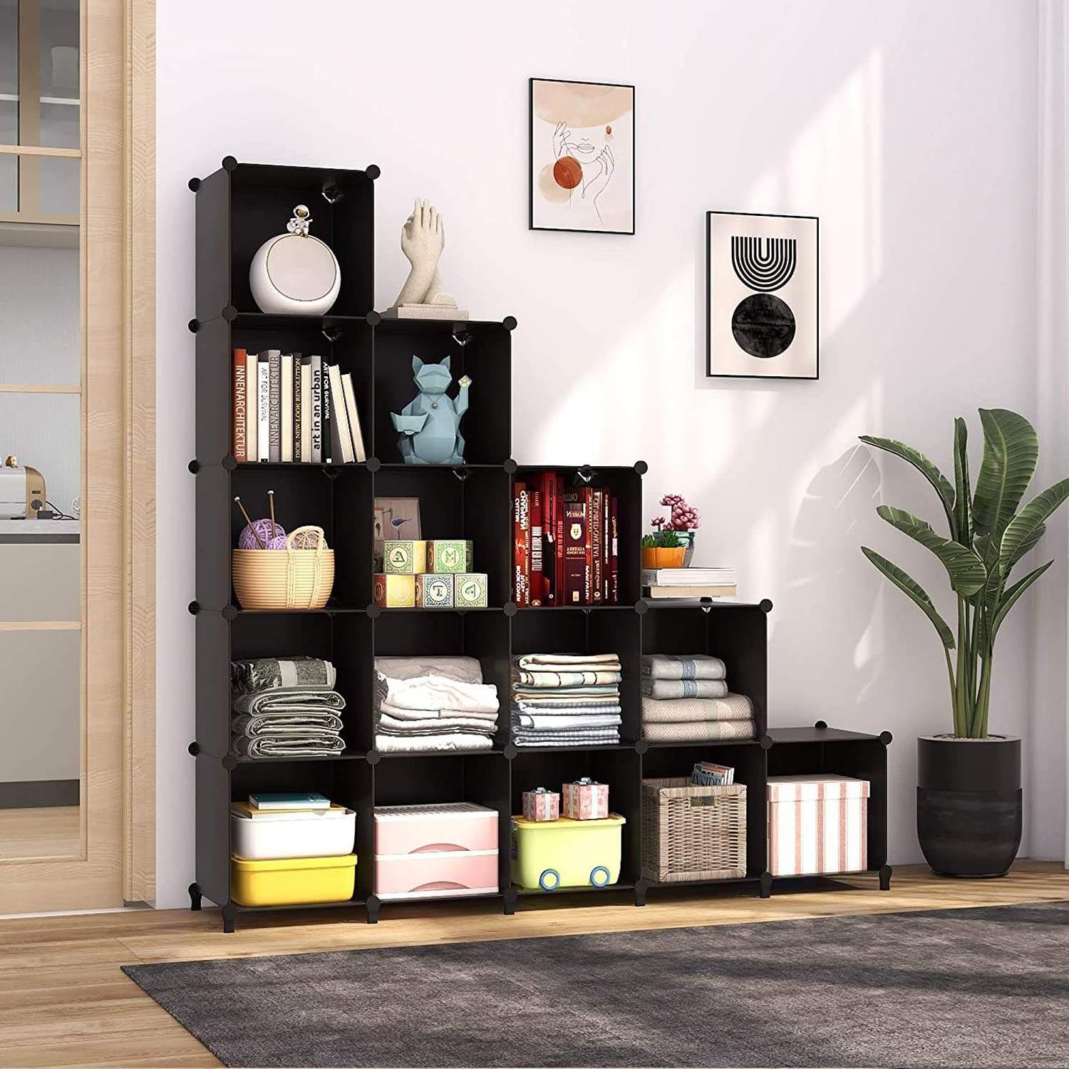 Wholesale Price Rack Cube Storage Box Diy Closet Modular Plastic Storage Racks And Shelves