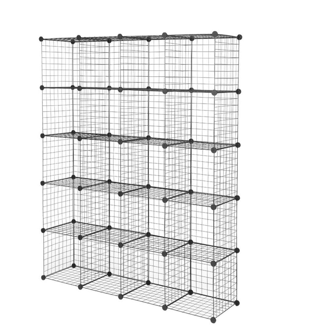 Factory Directly Sale Storage Racks Shelving Units Living Room Iron Black Cube Storage Racks