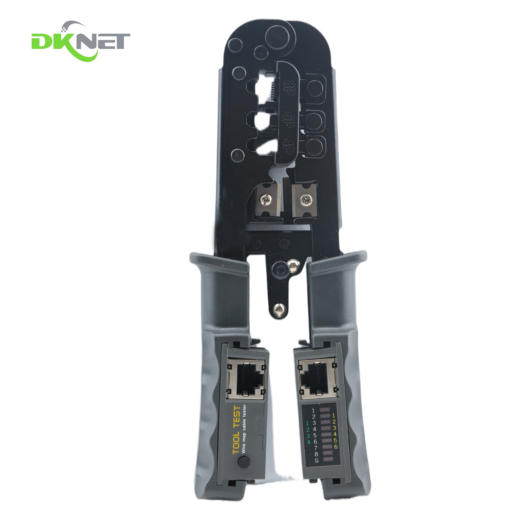 DKNET Factory Multi Function 468ST 8P 6P 4P Tester Modular Plug Crimper RJ45 Network Tool