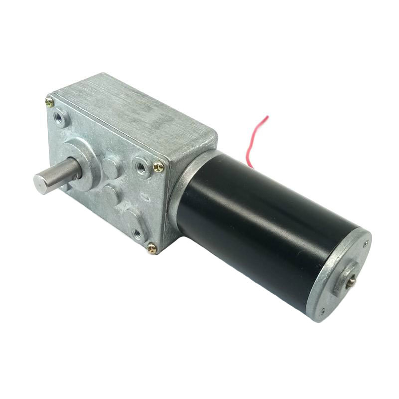 12V 24V 140 Ratio Gearbox Worm Gearbox Motor Mini Worm Gear Drive Dc Motor With Clutch