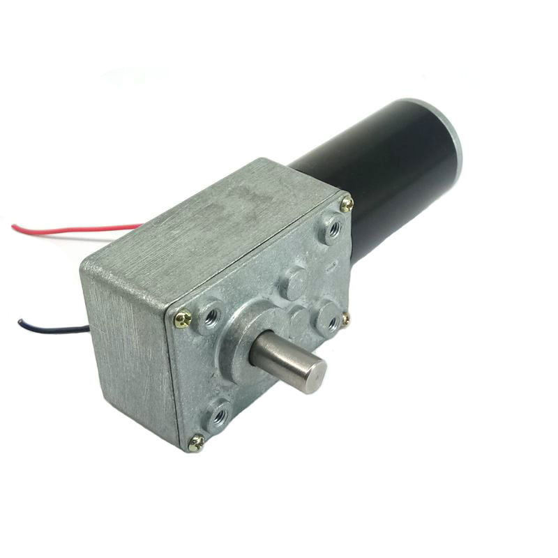 12V 24V 140 Ratio Gearbox Worm Gearbox Motor Mini Worm Gear Drive Dc Motor With Clutch