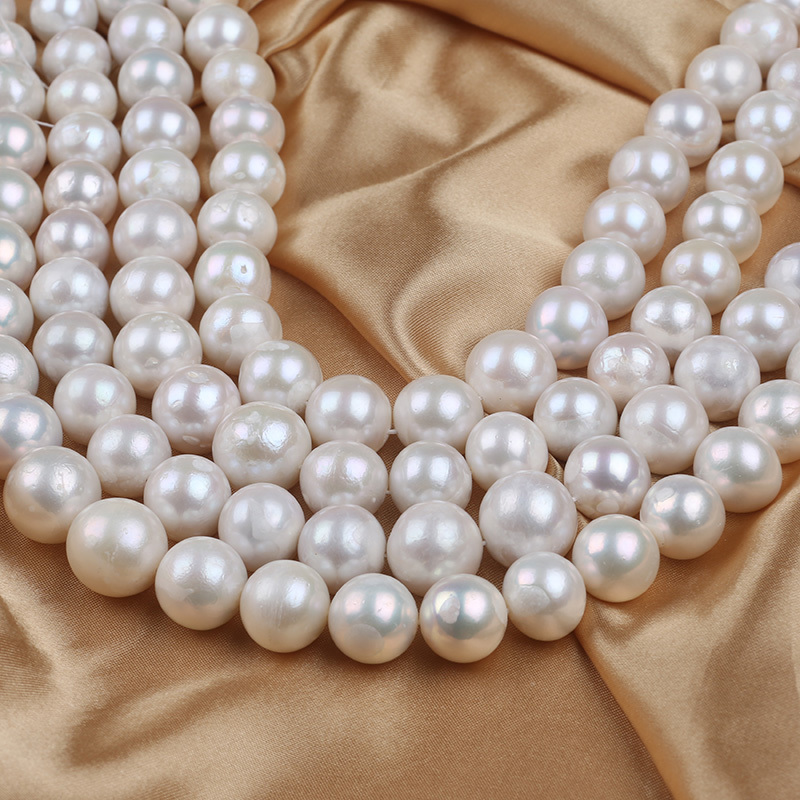 Natural Pearls Wholesale Big Size 12-16mm Edison Round Freshwater Pearl Strands For Jewelry Making