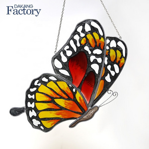 Christmas Ornaments Luxury Butterfly Stained Glass Sun Catcher Kids Decor Decoration Pieces For Home