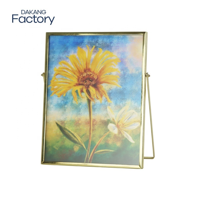 Dakang Table Plating 4X6 American Classic Photo Frame Painting Gold Frame Metal Picture Frame