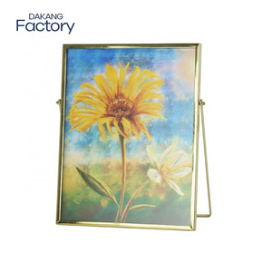 Dakang Table Plating 4X6 American Classic Photo Frame Painting Gold Frame Metal Picture Frame