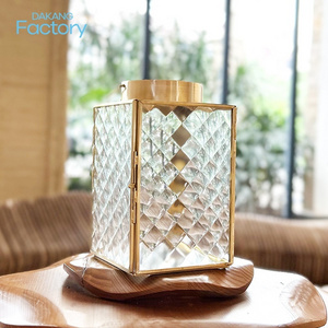 crystal candelabra wedding centerpieces candlestick holder lanterns geometric candle holder glass decoration pieces for home