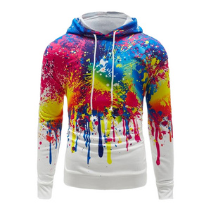 3D printed unisex oversized breathable plus size 100% polyester custom sublimation hoodies