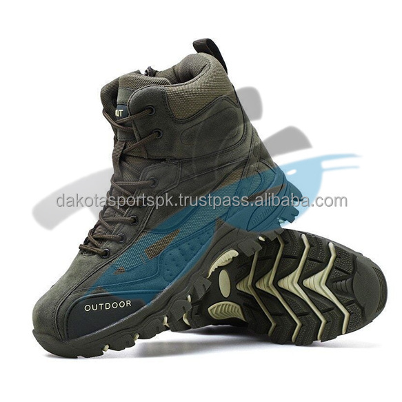 Tactical Boots Men Genuine Leather Hunting Winter Work Shoes