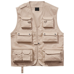 wholesale multi pocket breathable hunting workwear lightweight fashionable waistcoat vests