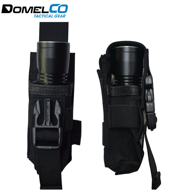 outdoor hunting survival nylon molle flashlight pouch