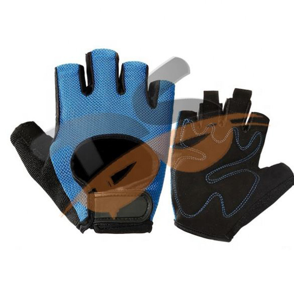 Power Non-Wrist wrap Workout Weightlifting Gloves with StretchBack Mesh and Leather Palm