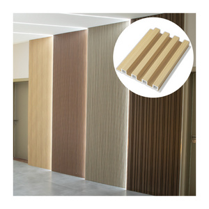 Factory Direct Home Decor Supply Waterproof Tv Background Panel Wooden Grain Pvc Wpc Wall Panels Wall Panel